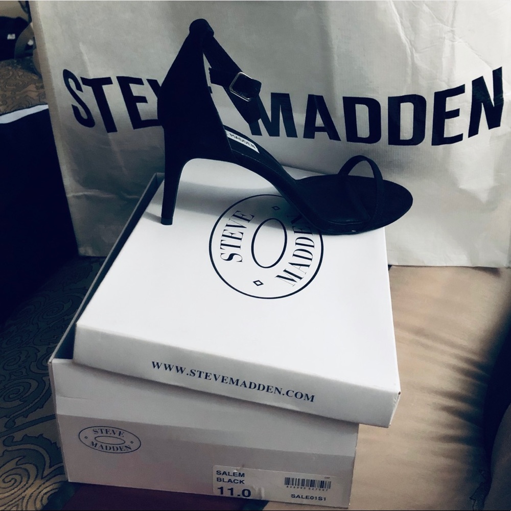 NWT Steve  Madden Black Heels Sz 11